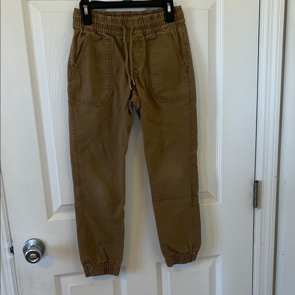 Boys Tan Jogger Pants